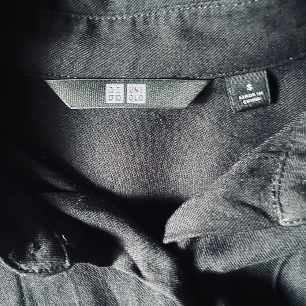 Uniqlo S Black Midi Shirt Dress - Picture 7 of 9